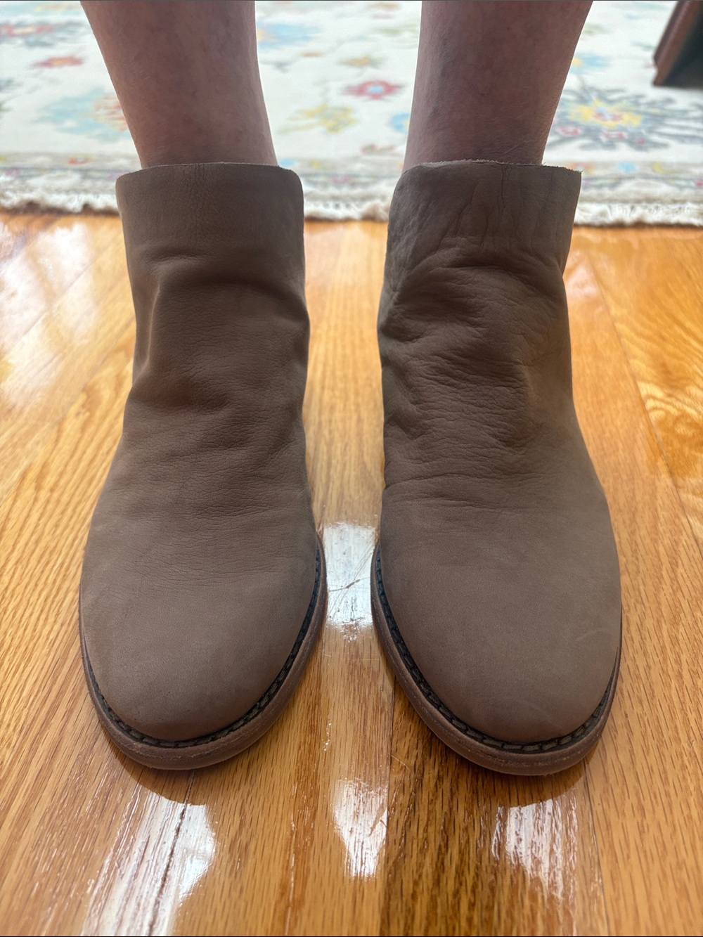 Women's Gianni Bini Slip-On Leather Ankle Boots